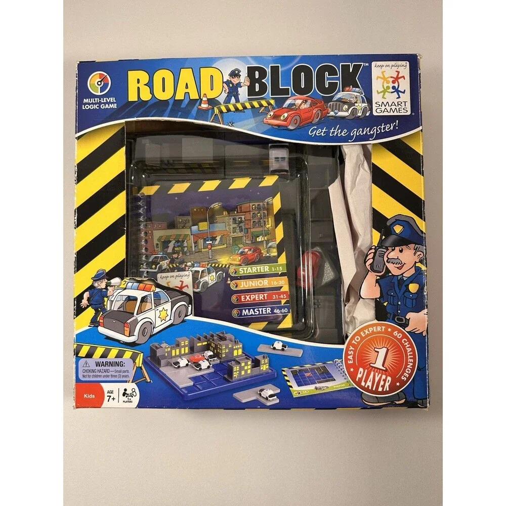 Smart Games Road Block Board Game Get The Gangster SG250US 2011 Rare